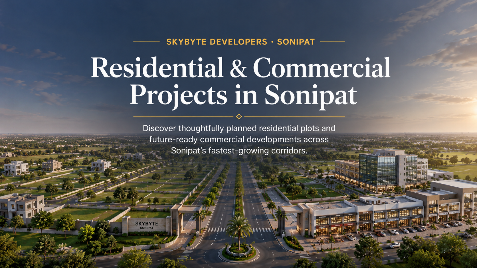 SkyByte Sector 80 residential plotted development in Sonipat